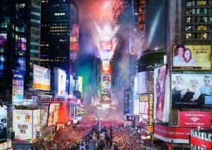 Times Square on New Year's Eve!